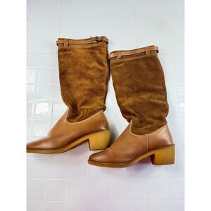 Zodiac USA Women's Brown Suede Leather Tall Boots Size 8 M